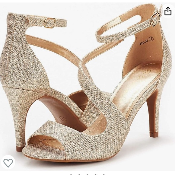 NWT DREAM PAIRS Women's NILE Fashion Stilettos Open Toe Pump Heel Sandals - Picture 2 of 7